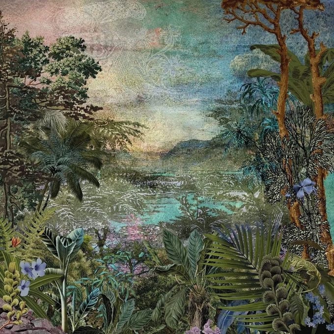 Fotobehang Cours Fluvial - Meerkleurig - 2,50m X 250cm