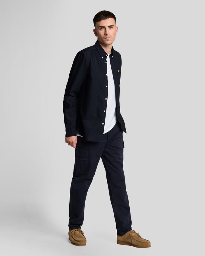 Lyle & Scott Cargo Pocket Broek - Marineblauw