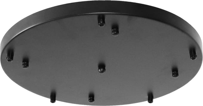 Plafond rozet 5L Ã˜40cm zwart