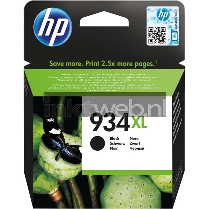Inktcartridge hp c2p23ae 934xl zwart