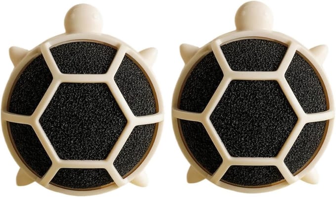 Haarentferner voor Wasgoed - Pluisvanger Schildpad - Kleding Reinigen - Herbruikbaar Ontwerp - 2 Stuks - Wit