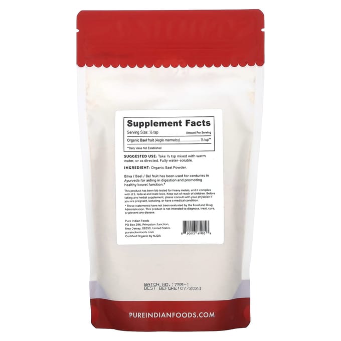 Biologisch Bilba Poeder, 227G(8oz)