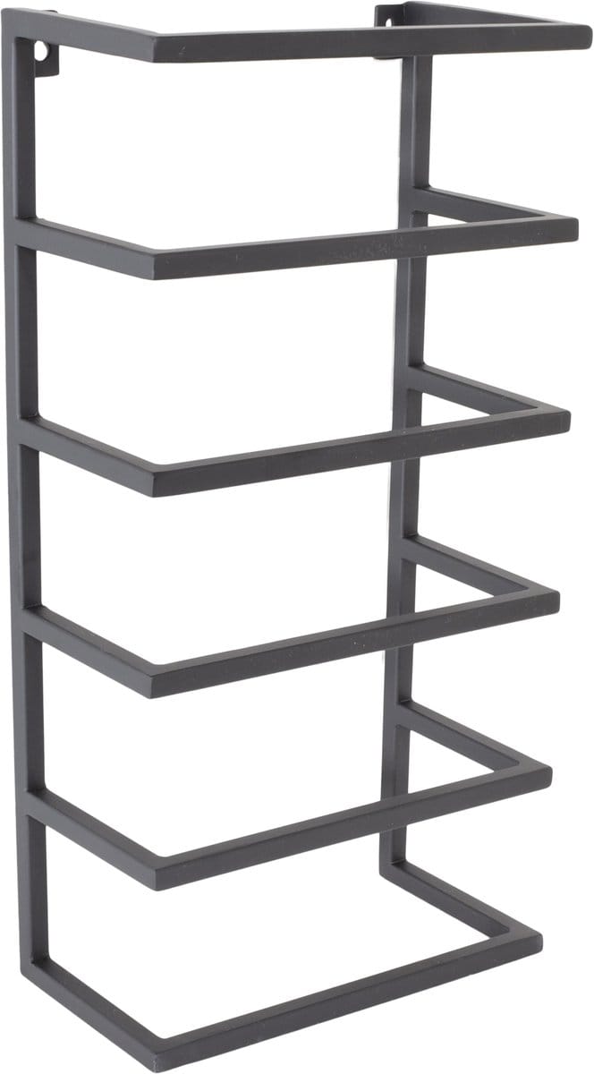 LOFT42 Kick Wandhanddoekenhouder 5 laags - Zwart - Metaal