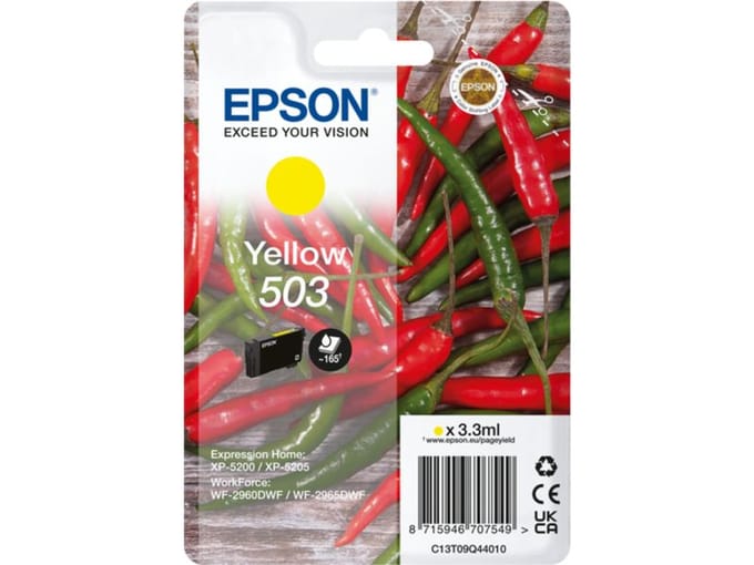 Epson 503 originele inktcartridge - standaardcapaciteit - geel - 1 stuk