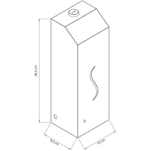 GGM Gastro Seifenspender mit Sensor - 1000ml - Edelstahl Zilver