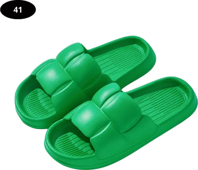 Bovista Badslippers Dames - Comfortabel - Flip Flops - Sauna - Zomer - Groen - Maat 41