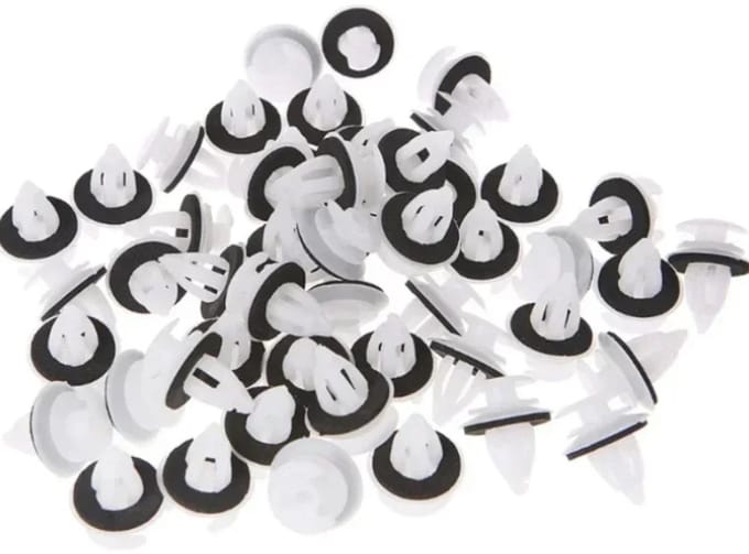 50PCS Deurpaneel Clip met Afdichtring Sluiting Klinknagel Bumper Clip Retainer voor BMW E34 E36 E38 E39 E46 M3 M5 Z3 X5 Auto Accessoires