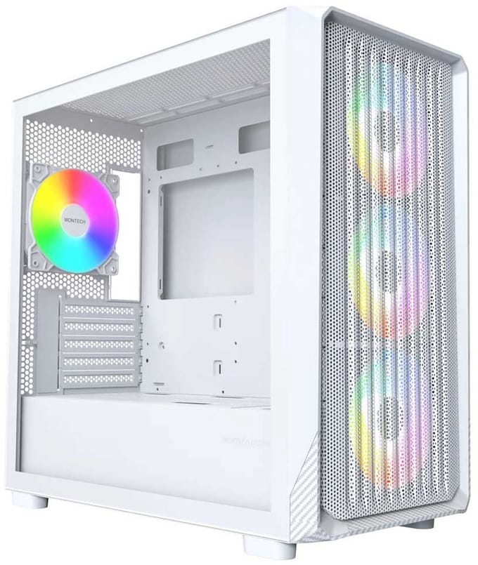 Montech X5M mATX White - Case - Minitower - Wit