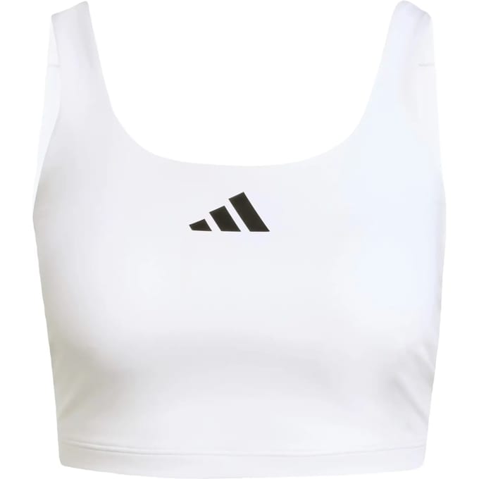 adidas Performance Power Light Support Tanktop-beha - Dames - Wit