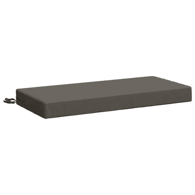 vidaXL - Bankkussen - SOEST - 100% - Polyester - Grijs - 60 - x - 40 - x - 8 - cm
