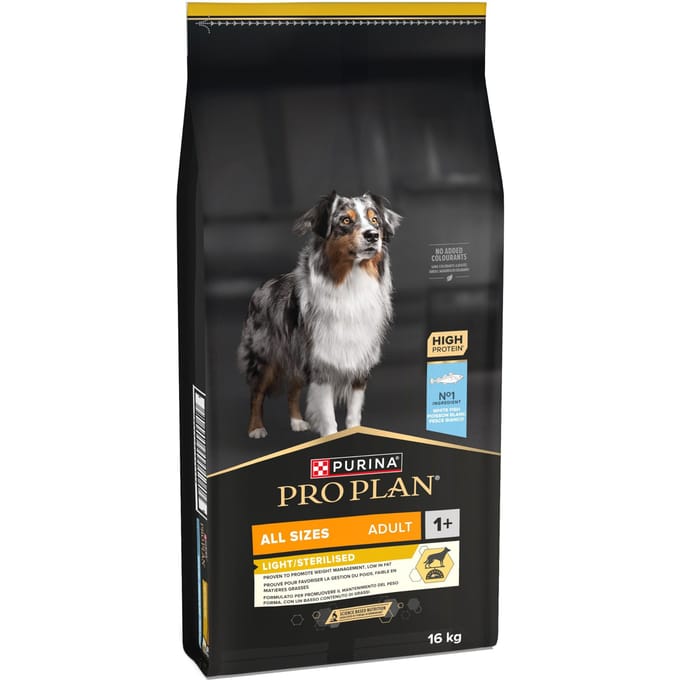Pro Plan Alle Sizes Adult Light Sterilised Vis - 16 kg
