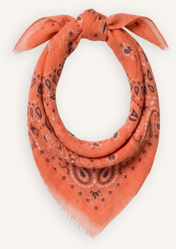 Notre-V Fee Scarve Sjaals Dames - Oranje - Maat ONESIZE