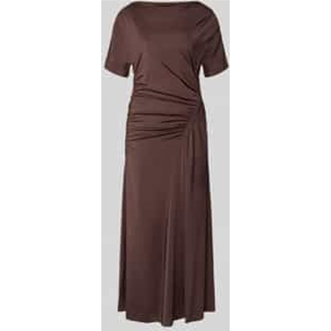 slim fit maxi-jurk van viscosemix model 'ECAREN'