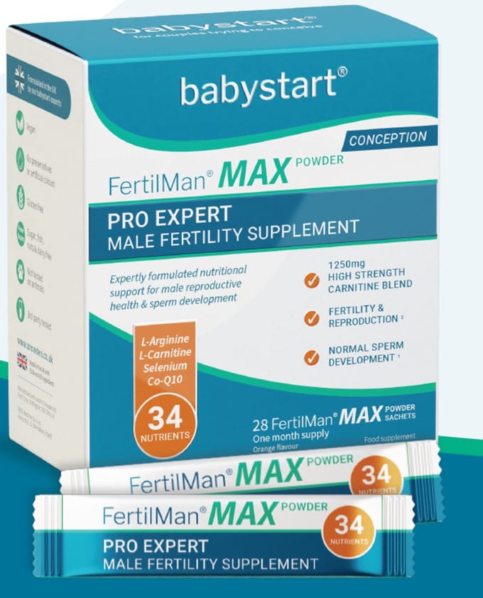 FertilMan® MAX poeder | Expert Pro | geavanceerd vruchtbaarheids supplement man | 28 sachets