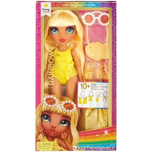 Rainbow High Swim & Style-modepop - 28 cm - Sunny (geel)