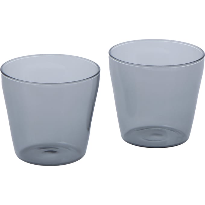 NINE Milk drinkglas set van 2 - grey