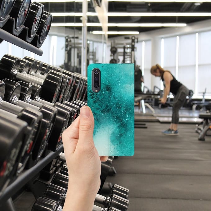 Bookcase Xiaomi Mi 9 Painting Blue