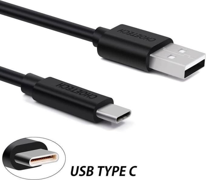 2 meter oplaadkabel - USB-A/USB-C - USB kabel 2m - Oplaadkabel mobile telefoon