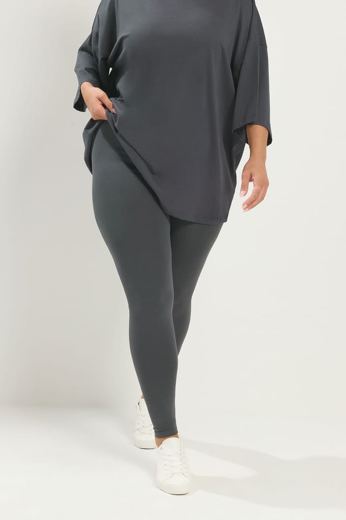 Yours Antracietgrijze Legging Size 58-60