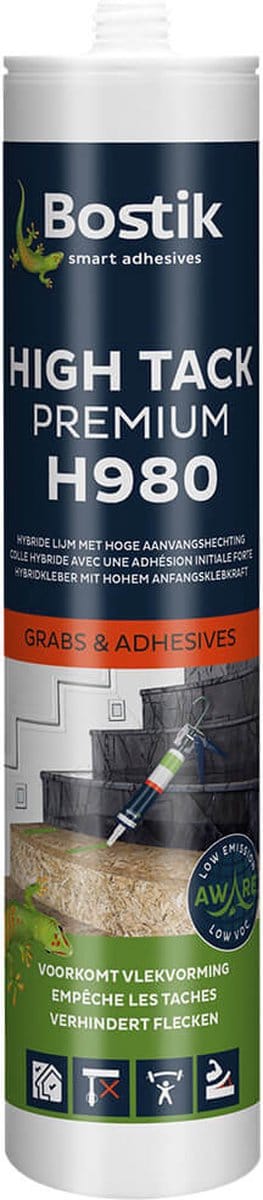 Bostik 30614678 H980 High Tack Premium Constructie-/montagelijm - Wit - 290ml