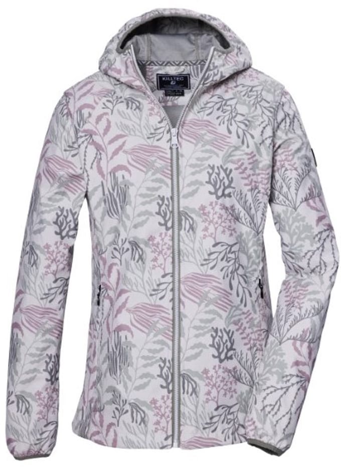 Killtec - Jas 42853 paars print softshell zomerjas maat 38