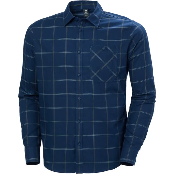 Helly Hansen Aker Flannel Overhemd Met Lange Mouwen Blauw M Man