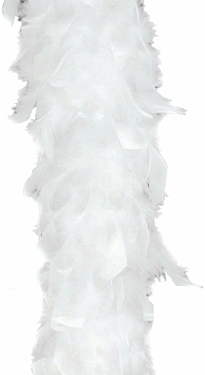 Boland Kerst boa - veren - wit - 180 cm - 80 gram - kerstboomversiering - kerstslinger - kerstboa