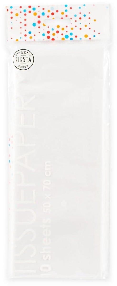 Globos - Tissue Paper 10 Sheets White 50x70cm