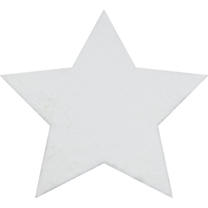 Kleden Rugsx Modern wastapijt SHAPE 3148 Ster shaggy - 80x80 cm