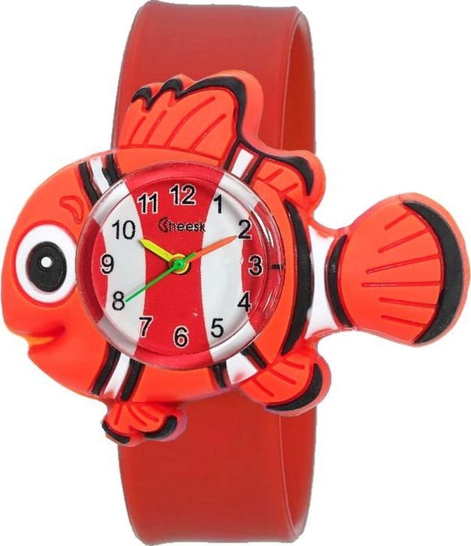 Fako® - Kinderhorloge - Slap On Mini - Vis - Oranje