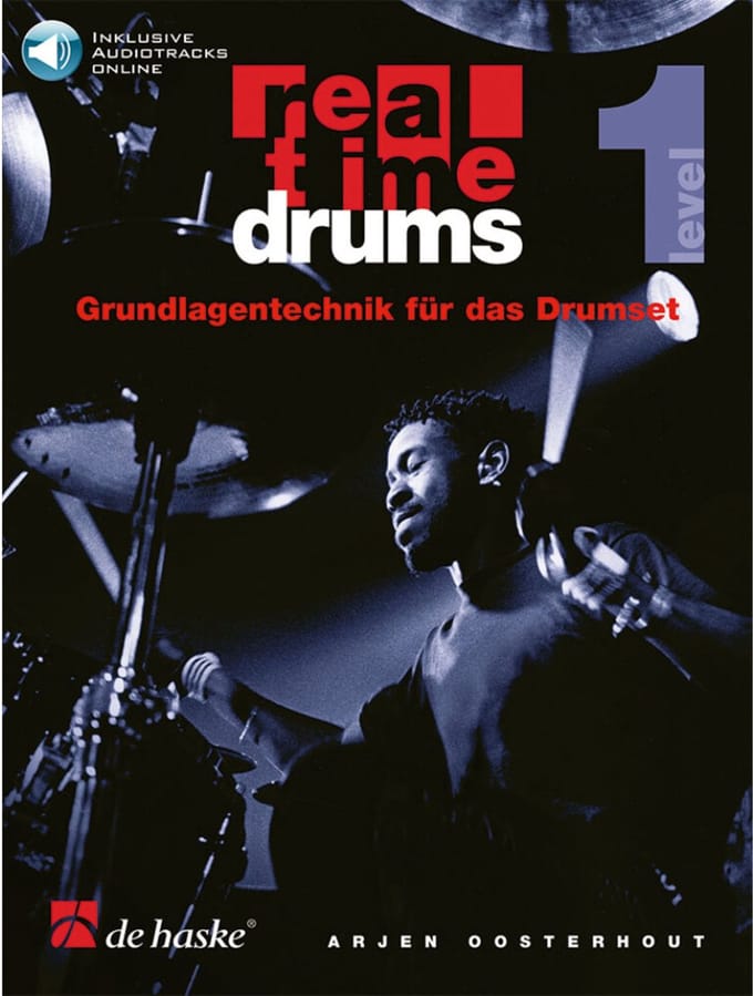 De Haske Real Time Drums 1 - Lesboek voor drums (DUITS)
