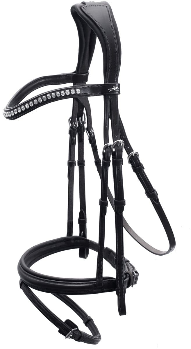 Schockemöhle Montreal Select hoofdstel - Espresso/Cream/Silver - Full size