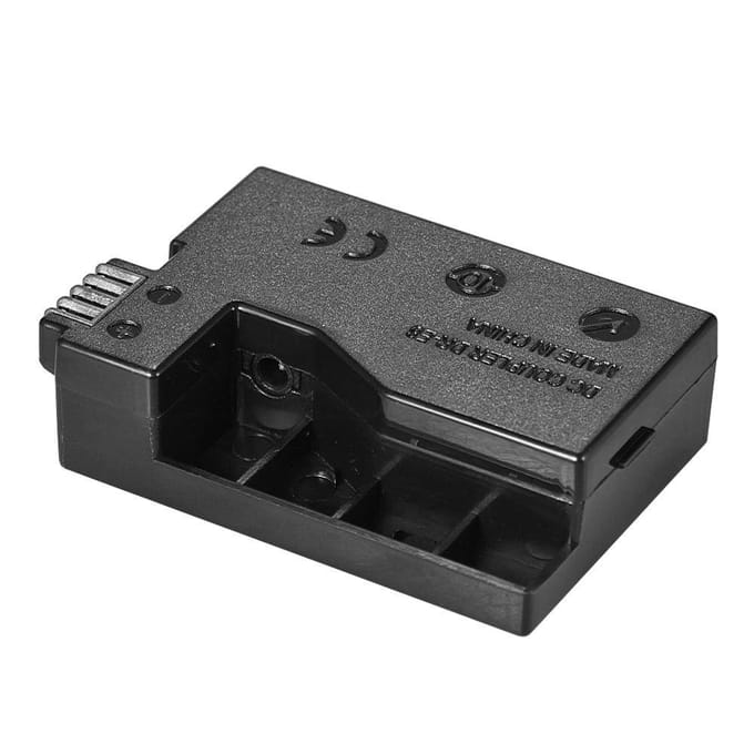 DR-E8 Dummy Batterij met DC Powerbank USB Adapterkabel Vervanging voor Camera Canon black