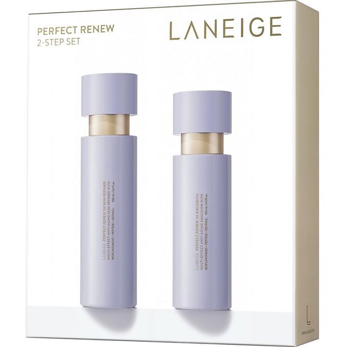 Laneige Perfect Renew 2-Step Set AUTHENTIC STORE white