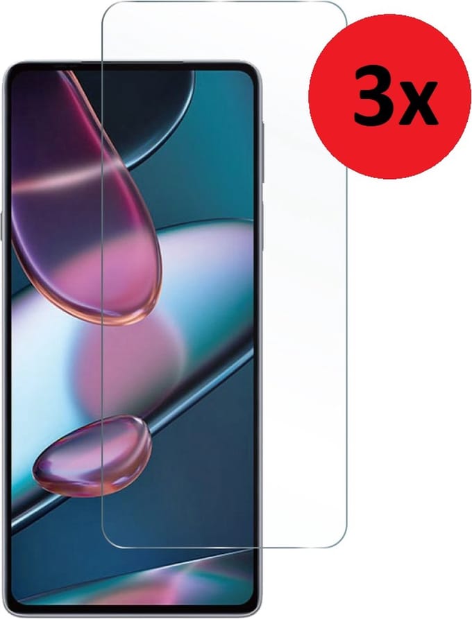 MoDo screenprotector Geschikt voor Motorola Edge 30 - Glas - 3 stuks