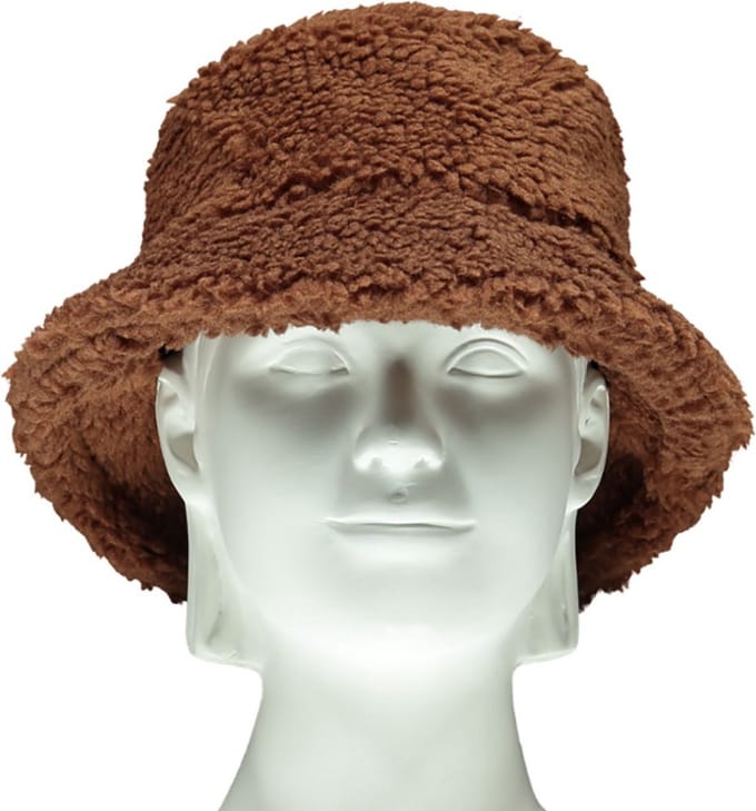Sarlini - Muts - Hoedje - Mid - Brown - Kids - Teddy - 4/8 jaar