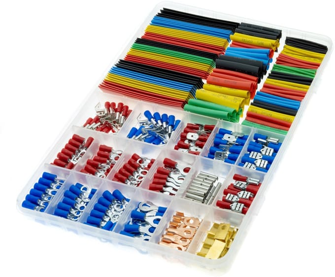 Einparts Set Van 350 Geïsoleerde Pvc-Verbinders Met Krimpkouse