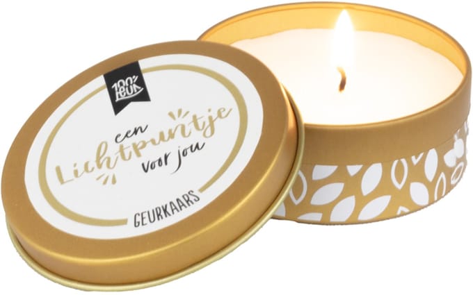 100%LEUK - Geurkaars - Lichtpuntje voor jou