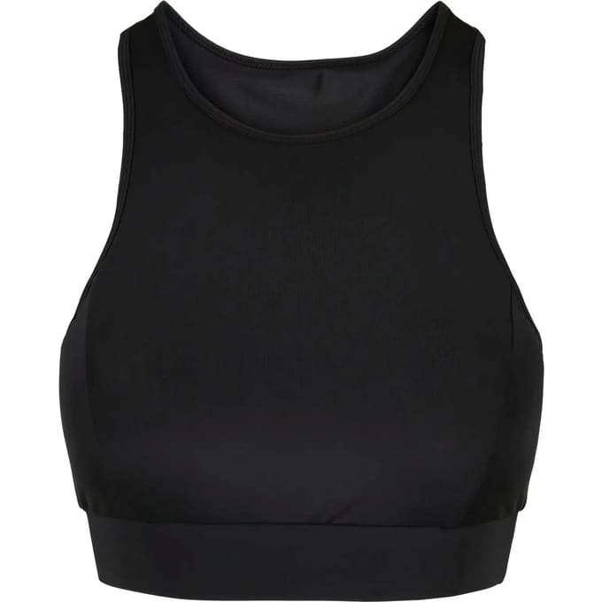 Urban Classics - High Neck Tech SportBH - L - Zwart