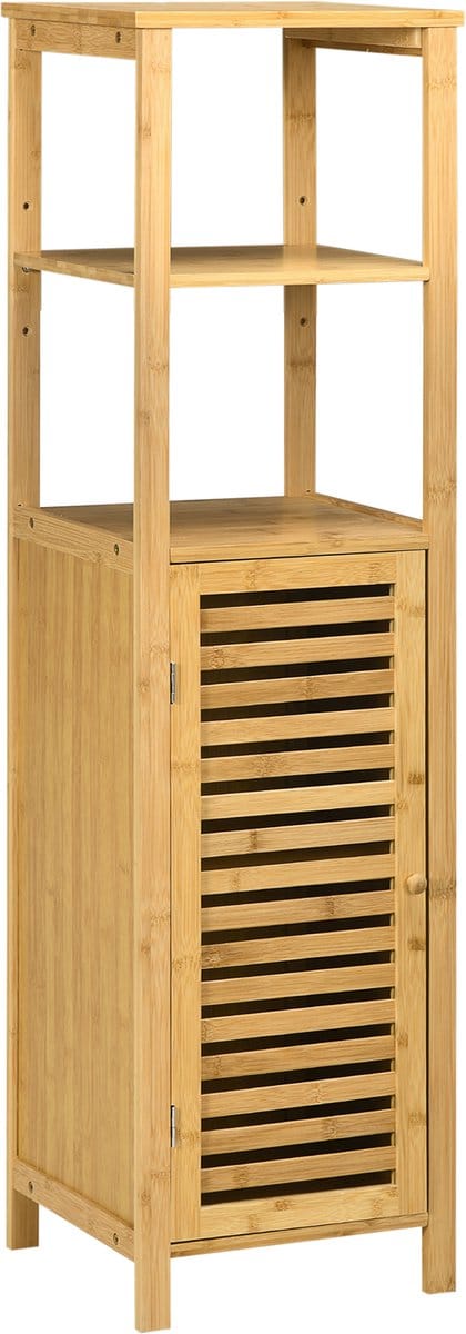 Kleankin badkamerkast - bamboe - natuurlijk hout