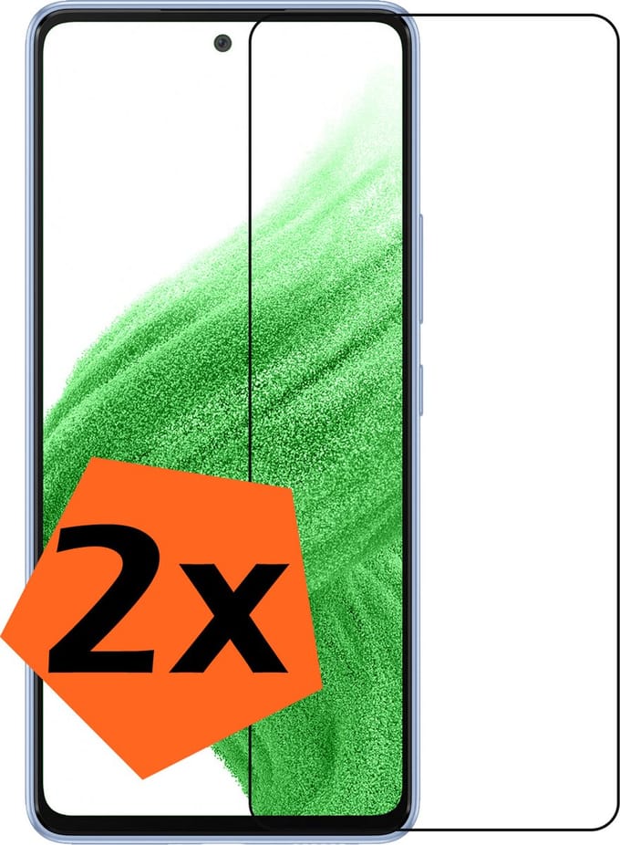 Screenprotector - 2 Stuks - Geschikt voor Samsung Galaxy A53 - Extra Sterk - Gehard Glas - Beschermglas - Tempered Glass - Screen Protector