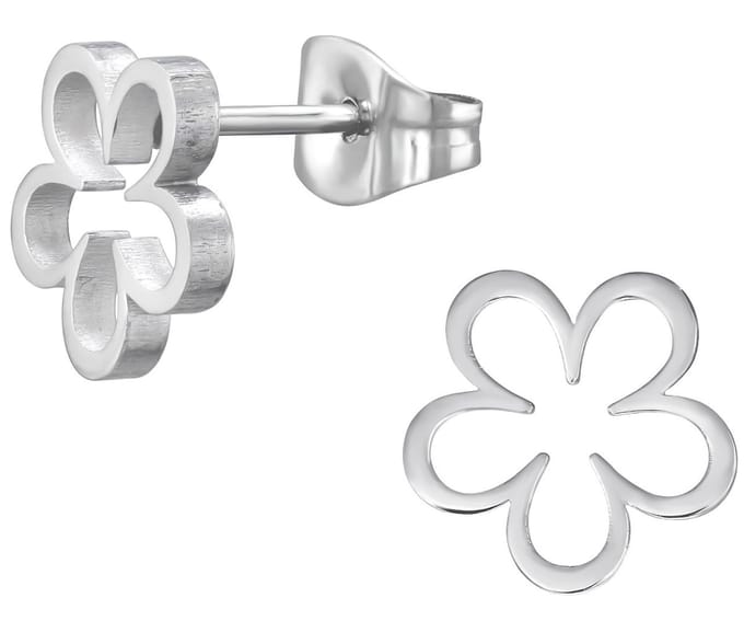 CS Joy - Bloem oorbellen - Chirurgisch staal - 12 mm
