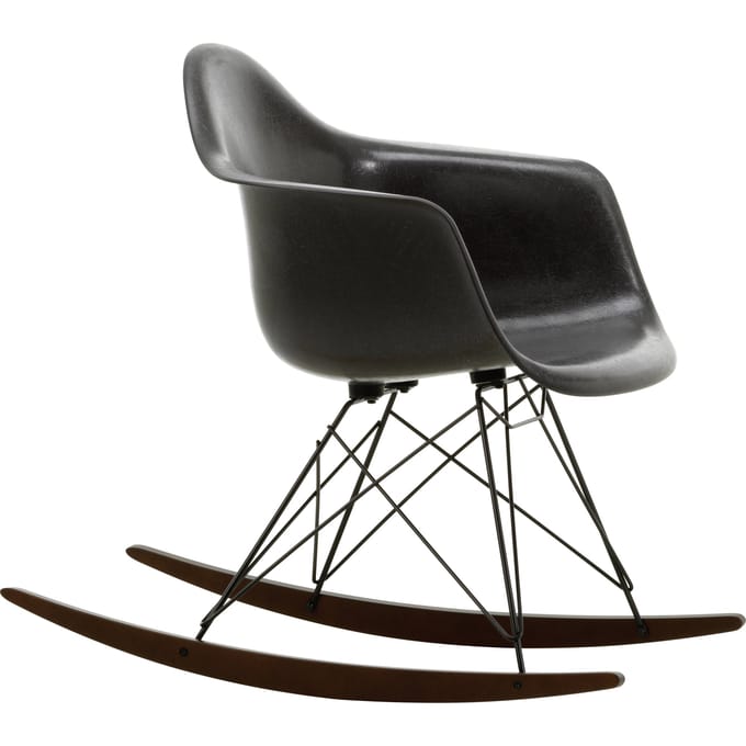 Vitra Eames Fiberglass Chair RAR - Elephant Hide Grey - basic dark gepoedercoat - Esdoorn donker