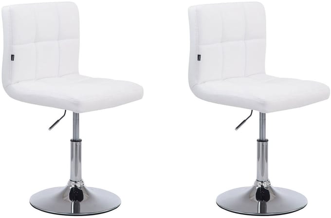 CLP Palma V2 Set van 2 Lounger - Kunstleer wit