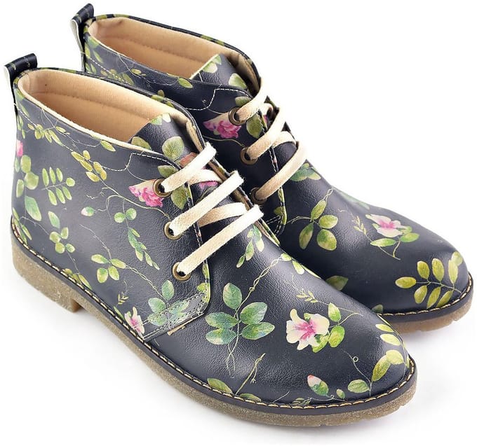 GOBY Midnight Garden Enkel Laarzen – Handmade – Vegan – Damesboots – Maat 42