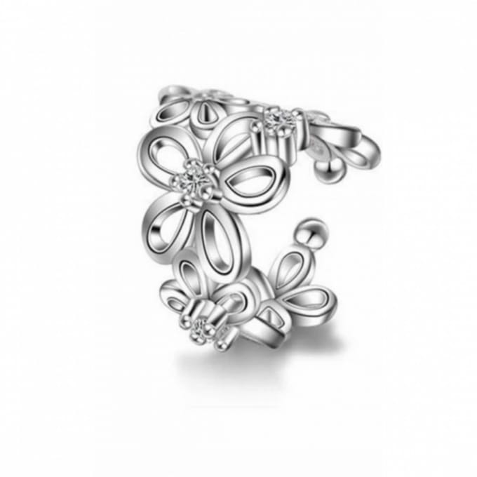 Earcuff - Bloem - Zilver - Charme Bijoux