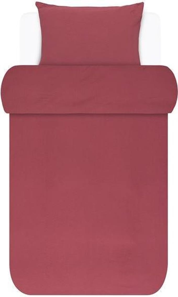 Marc O'Polo Kuva - Dekbedovertrek - Eenpersoons - 140x200/220 cm - Soft Red