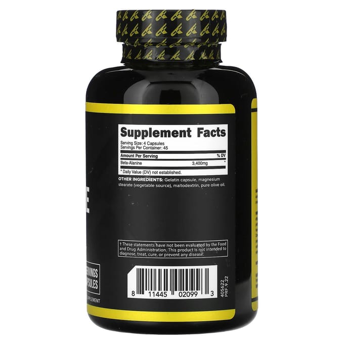 Primaforce, beta-alanine, 3.400 mg, 180 capsules (850 mg per capsule)