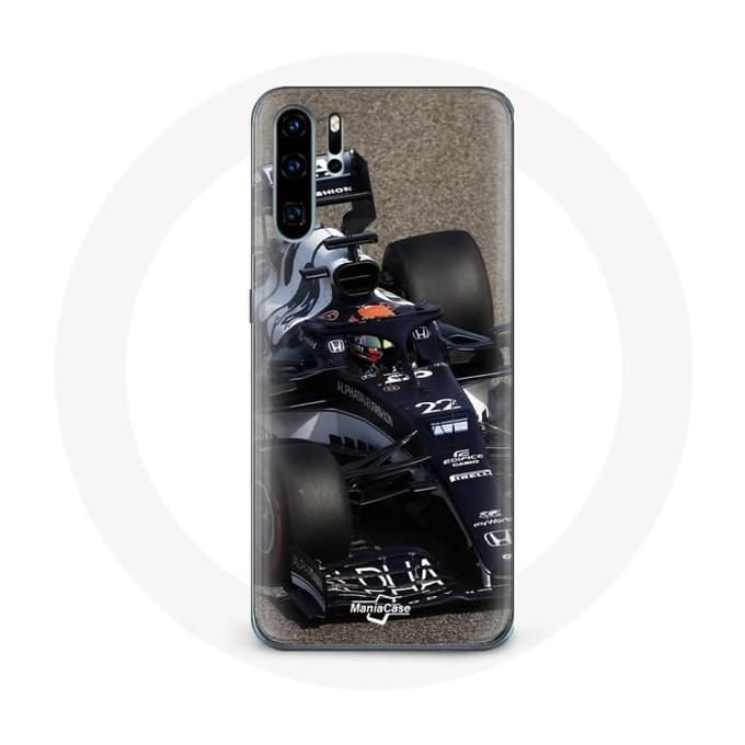 Case voor Samsung galaxy P30 pro Formule 1 Yuki Tsunoda F1 coureur Blauw