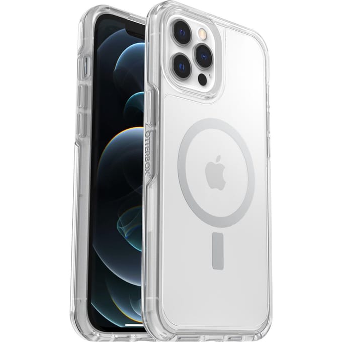 OtterBox Symmetry Plus hoesje met MagSafe voor iPhone 12 Pro Max - Transparant